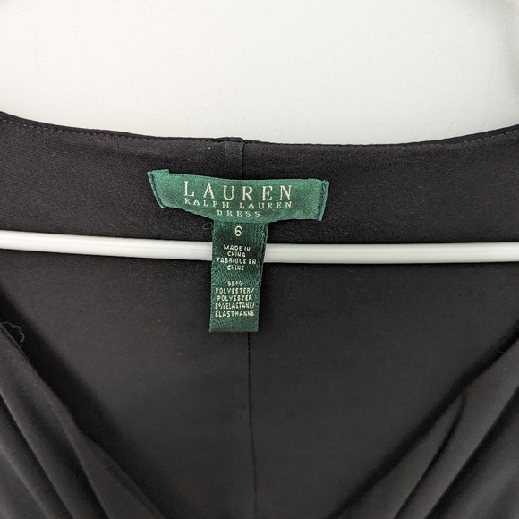Ralph Lauren Dress Black Women Size 6 - Picture 2 of 4